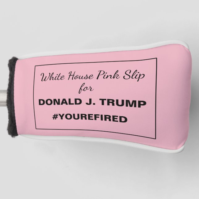 Funda Para Palo De Golf Desliz rosa de la Casa Blanca para la resistencia  (Anverso)