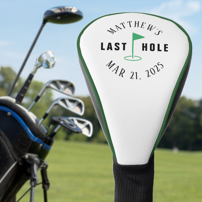 Funda Para Palo De Golf Despedida de Soltero de Golf Último Hoyo (Golf Bachelor Party Last Hole 
)