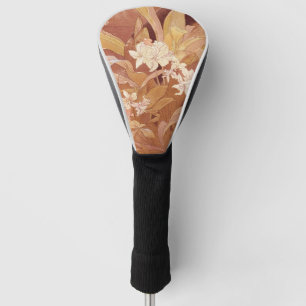 Funda Para Palo De Golf Detalle floral Art Nouveau de Alphonse Mucha