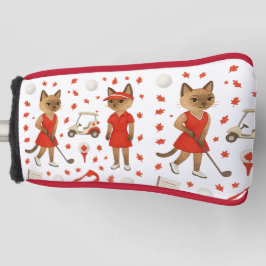 Funda Para Palo De Golf Día de Candada para los amantes de los gatos golfi