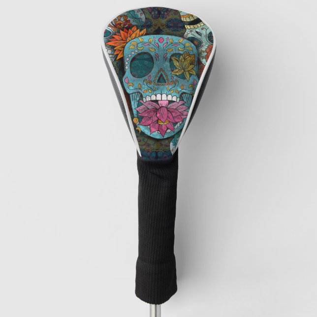 Funda Para Palo De Golf Dia De Los Muertos (Anverso)