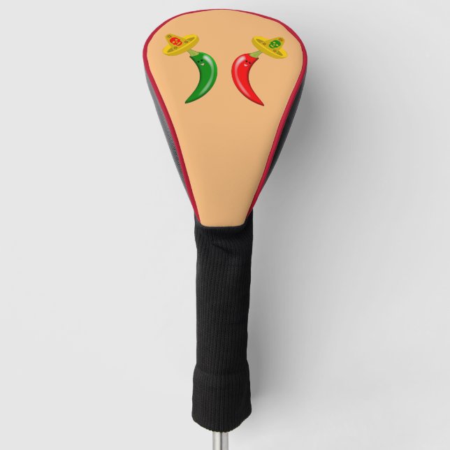 Funda Para Palo De Golf Día de los Muertos Chilis Mexicanos (Anverso)