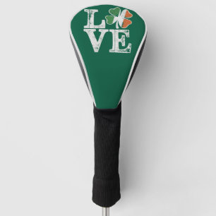 Funda Para Palo De Golf Día de San Patricio Amor Afortunado Trébol Verde I