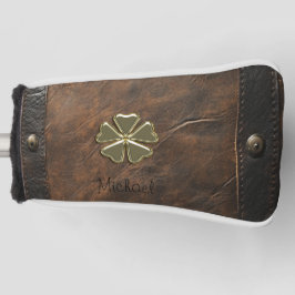 Funda Para Palo De Golf Día de San Patricio, cuero marrón