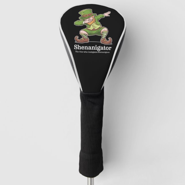 Funda Para Palo De Golf Día de Simpatizantes Shenanigator Dabbing Leprecha (Anverso)