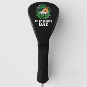 Funda Para Palo De Golf Día de St Catricks Amantes de los Gatos Día de San