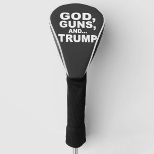 Funda Para Palo De Golf Día de toma de mando de Dios, armas y Trump 2025