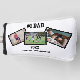 Funda Para Palo De Golf Día del padre de fotos en blanco negro 3