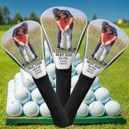 Funda Para Palo De Golf Día del padre | Mejor Papá Por Foto De Par Persona