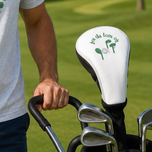 Funda Para Palo De Golf Día divertido del padre por amor a la tipografía d