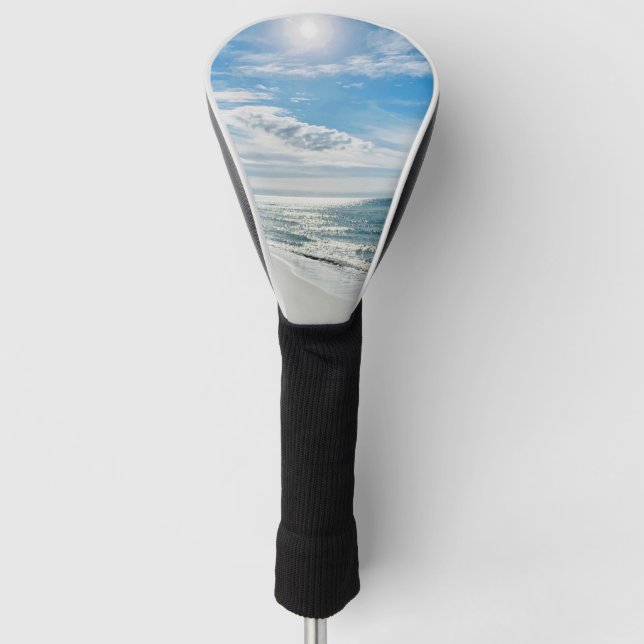 Funda Para Palo De Golf Día Perfecto de la Playa Mi Feliz Lugar Costa (Anverso)