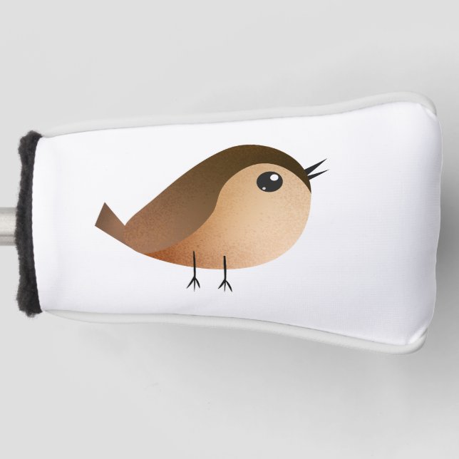 Funda Para Palo De Golf Dibujo de pájaro gorrión (Anverso)
