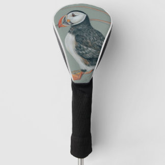 Funda Para Palo De Golf Dibujo de pájaros del Puffin del Atlántico