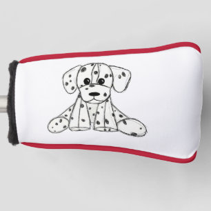 Funda Para Palo De Golf Dibujo de perro de peluche dálmata contorno simple