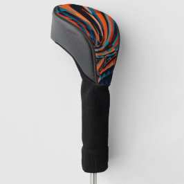 Funda Para Palo De Golf Dibujo naranja de cuadrados alineados sobre base t