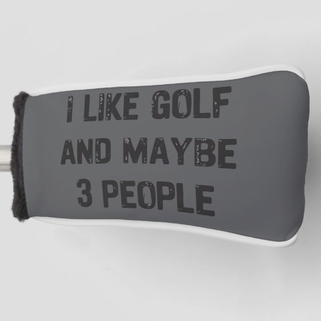Funda Para Palo De Golf Dichos sarcásticos divertidos de golf  (Anverso)