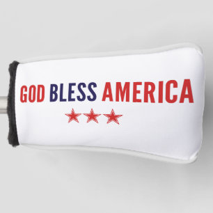 Funda Para Palo De Golf Dios bendiga a Estados Unidos