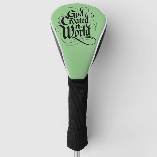 Funda Para Palo De Golf Dios creó el mundo (Anverso)