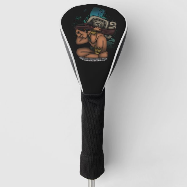 Funda Para Palo De Golf Dios maya (Anverso)