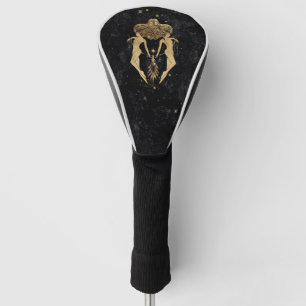 Funda Para Palo De Golf Diosa zodiaca   Astrología Gemini Oro Cósmico