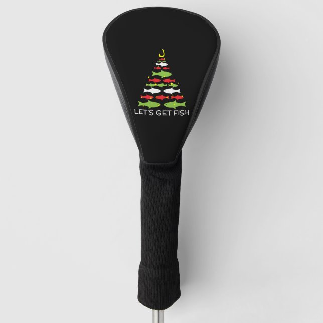 Funda Para Palo De Golf Diseñemos Navidades de pescado para el 25 de dicie (Anverso)