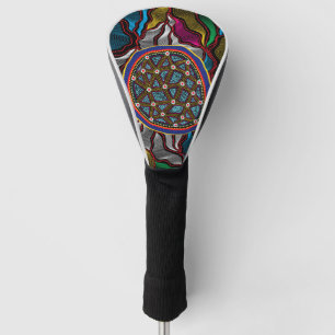 Funda Para Palo De Golf Diseño aborigen-15 tapa de cabezal de golf