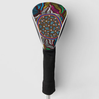 Funda Para Palo De Golf Diseño aborigen-15 tapa de cabezal de golf