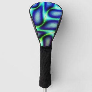 Funda Para Palo De Golf Diseño abstracto de Petales azules únicos