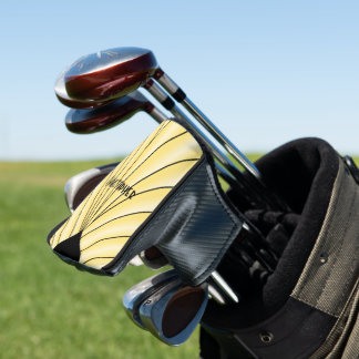 Funda Para Palo De Golf Diseño Art Decó Amarillo