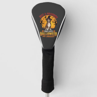 Funda Para Palo De Golf Diseño de abuela de Labrador Halloween_1