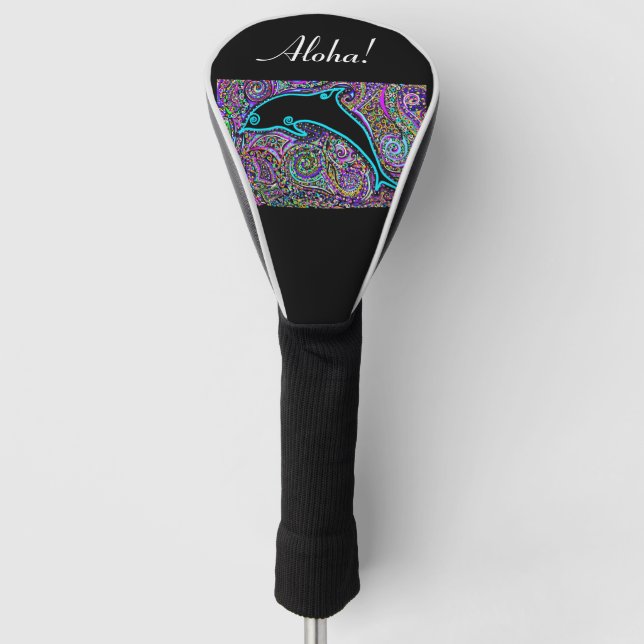 Funda Para Palo De Golf Diseño de arte delfín (Anverso)