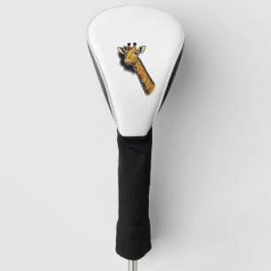 Funda Para Palo De Golf Diseño de camisa de jirafa linda grabada vintage_1