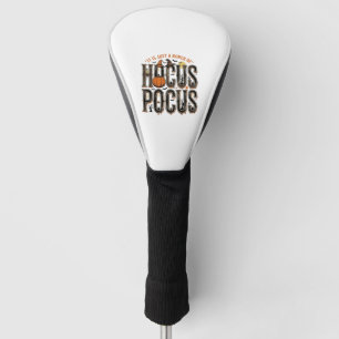 Funda Para Palo De Golf Diseño de camiseta de calabaza de Halloween Hocus