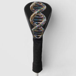 Funda Para Palo De Golf Diseño de ciencia de lujo de perla dorada e iridis