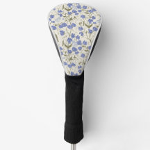 Diseño de cottagecore azul y crema de guisantes du