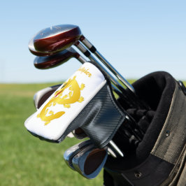 Funda Para Palo De Golf Diseño de Dragón Dorado