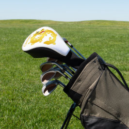 Funda Para Palo De Golf Diseño de Dragón Dorado