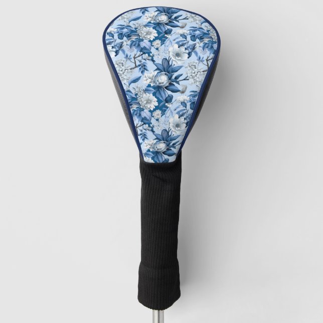 Funda Para Palo De Golf Diseño de la serie Chinoserie azul y blanco 3 (Anverso)