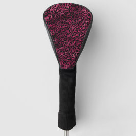 Funda Para Palo De Golf Diseño de la serie Leopardo Burgundy y Gold 9