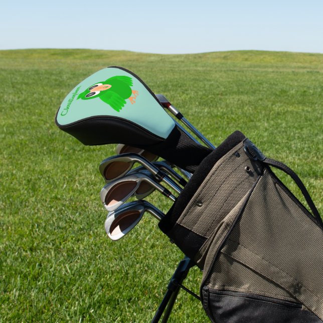 Funda Para Palo De Golf Diseño de loro verde (In Situ)