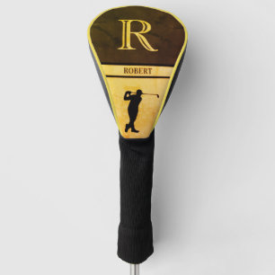 Funda Para Palo De Golf Diseño de lujo Robert “R” monograma en cuero
