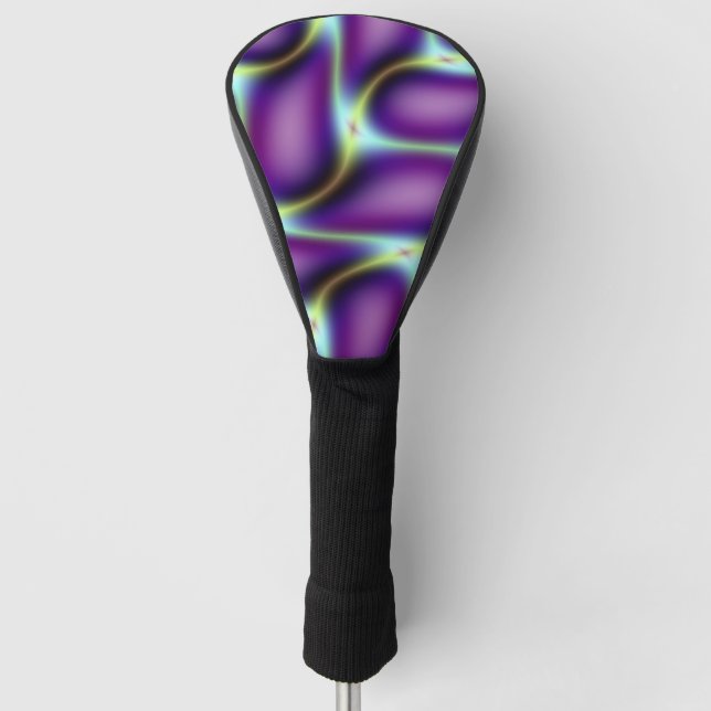 Funda Para Palo De Golf Diseño de Petales Púrpura (Anverso)