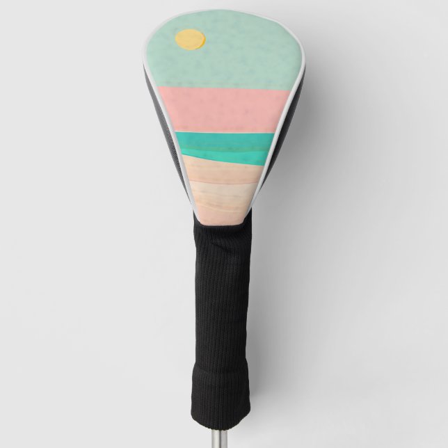 Funda Para Palo De Golf Diseño de playa (Anverso)