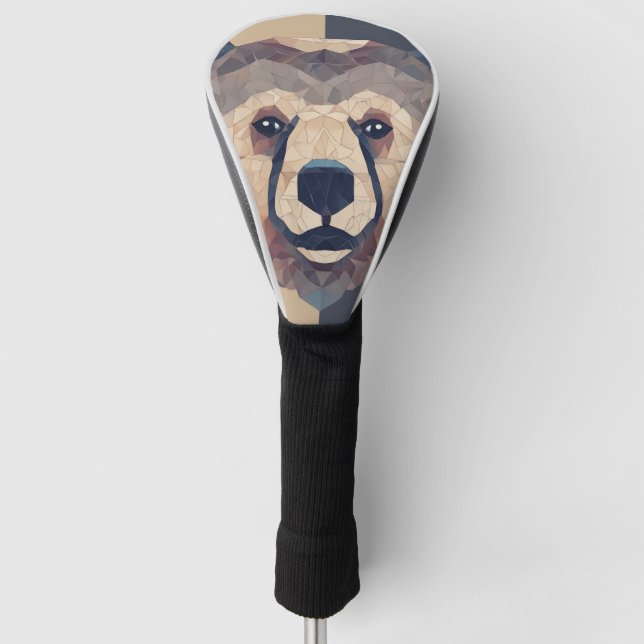 Funda Para Palo De Golf Diseño de polos bajos en la cabeza del oso (Anverso)
