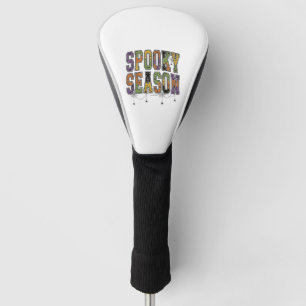 Funda Para Palo De Golf Diseño de tipografía vintage de Halloween de tempo