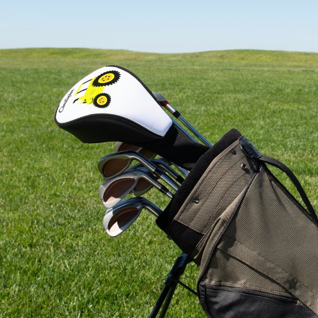 Funda Para Palo De Golf Diseño de Tractor Amarillo (In Situ)