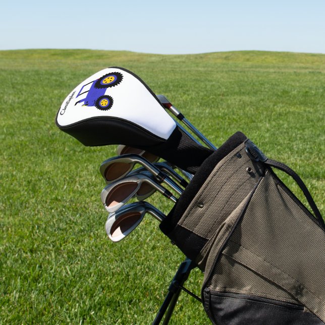 Funda Para Palo De Golf Diseño de Tractor Azul (In Situ)