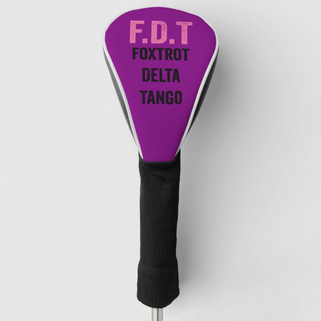 Funda Para Palo De Golf Diseño Divertido  (Anverso)
