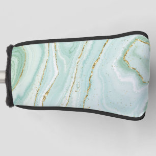 Funda Para Palo De Golf diseño elegante de mármol líquido pintado a mano c