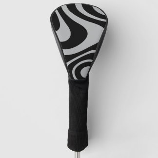 Funda Para Palo De Golf Diseño genial abstracto negro y gris para conducto